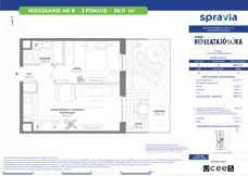 2 pokoje, mieszkanie 38,11 m², parter, oferta nr A/8, Osiedle Kołłątajówka, Kraków, Prądnik Biały, Górka Narodowa, ul. Kuźnicy Kołłątajowskiej