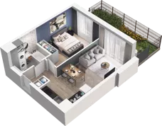 2 pokoje, mieszkanie 38,11 m², parter, oferta nr A/8, Osiedle Kołłątajówka, Kraków, Prądnik Biały, Górka Narodowa, ul. Kuźnicy Kołłątajowskiej