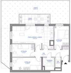 2 pokoje, mieszkanie 47,65 m², parter, oferta nr 1/1, Przy Unii IV, Poznań, Żegrze, ul. Wagrowska