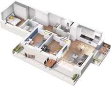 4 pokoje, mieszkanie 75,92 m², piętro 2, oferta nr 1/59, Osiedle Prystora, Warszawa, Ursus, Skorosze, ul. Prystora