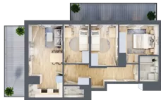 4 pokoje, mieszkanie 63,61 m², piętro 7, oferta nr 19/79, Przy Unii, Poznań, Żegrze, ul. Wagrowska 19 i 19A