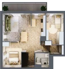 2 pokoje, mieszkanie 83,31 m², piętro 2, oferta nr A/17, Aalto, Gdańsk, Wrzeszcz, ul. Ogrodowa