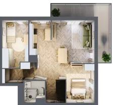 2 pokoje, mieszkanie 83,31 m², piętro 2, oferta nr A/13, Aalto, Gdańsk, Wrzeszcz, ul. Ogrodowa