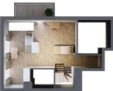 3 pokoje, mieszkanie 75,94 m², piętro 2, oferta nr C/15, Aalto, Gdańsk, Wrzeszcz, ul. Ogrodowa