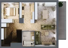 2 pokoje, mieszkanie 93,30 m², piętro 2, oferta nr C/12, Aalto, Gdańsk, Wrzeszcz, ul. Ogrodowa