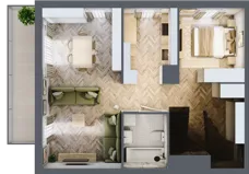 2 pokoje, mieszkanie 93,30 m², piętro 2, oferta nr D/10, Aalto, Gdańsk, Wrzeszcz, ul. Ogrodowa