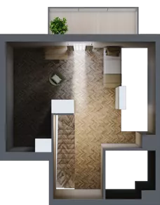 1 pokój, mieszkanie 58,12 m², piętro 2, oferta nr E/13, Aalto, Gdańsk, Wrzeszcz, ul. Ogrodowa