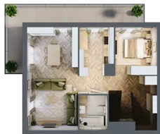 1 pokój, mieszkanie 93,30 m², piętro 2, oferta nr E/14, Aalto, Gdańsk, Wrzeszcz, ul. Ogrodowa