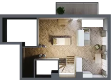 3 pokoje, mieszkanie 84,32 m², piętro 2, oferta nr E/11, Aalto, Gdańsk, Wrzeszcz, ul. Ogrodowa