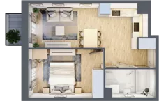 2 pokoje, mieszkanie 36,73 m², piętro 1, oferta nr 30/20, Osiedle Dolina Prądnika, Kraków, Prądnik Biały, ul. Glogera 30 i 30 A