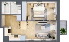 2 pokoje, mieszkanie 35,13 m², piętro 2, oferta nr 30/24, Osiedle Dolina Prądnika, Kraków, Prądnik Biały, ul. Glogera 30 i 30 A