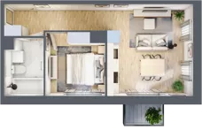 2 pokoje, mieszkanie 37,12 m², piętro 2, oferta nr 30/27, Osiedle Dolina Prądnika, Kraków, Prądnik Biały, ul. Glogera 30 i 30 A