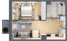 2 pokoje, mieszkanie 35,78 m², piętro 2, oferta nr 30/30, Osiedle Dolina Prądnika, Kraków, Prądnik Biały, ul. Glogera 30 i 30 A
