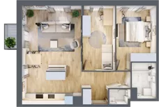 3 pokoje, mieszkanie 67,32 m², piętro 3, oferta nr 30/39, Osiedle Dolina Prądnika, Kraków, Prądnik Biały, ul. Glogera 30 i 30 A