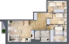 4 pokoje, mieszkanie 67,69 m², piętro 3, oferta nr 30/57, Osiedle Dolina Prądnika, Kraków, Prądnik Biały, ul. Glogera 30 i 30 A