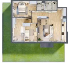 4 pokoje, apartament 83,92 m², parter, oferta nr B6/85, Onelife Powsin, Warszawa, Wilanów, Powsin, ul. Łukasza Drewny