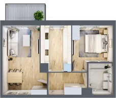 2 pokoje, mieszkanie 45,38 m², piętro 5, oferta nr A/126, Zaspa Wygodnie, Gdańsk, Zaspa, Zaspa-Młyniec, Al. Jana Pawła II