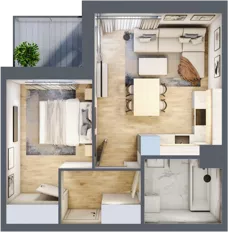 2 pokoje, mieszkanie 37,35 m², piętro 4, oferta nr B/169, Zaspa Wygodnie, Gdańsk, Zaspa, Zaspa-Młyniec, Al. Jana Pawła II