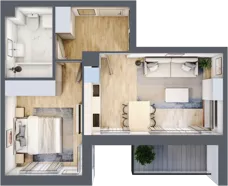 2 pokoje, mieszkanie 39,69 m², piętro 5, oferta nr A/120, Zaspa Wygodnie, Gdańsk, Zaspa, Zaspa-Młyniec, Al. Jana Pawła II