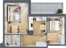 1 pokój, mieszkanie 45,18 m², piętro 5, oferta nr B/182, Zaspa Wygodnie, Gdańsk, Zaspa, Zaspa-Młyniec, Al. Jana Pawła II