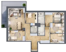 5 pokoi, mieszkanie 108,42 m², piętro 5, oferta nr B/181, Zaspa Wygodnie, Gdańsk, Zaspa, Zaspa-Młyniec, Al. Jana Pawła II