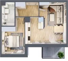 2 pokoje, mieszkanie 43,87 m², piętro 4, oferta nr A/38, Zaspa Wygodnie, Gdańsk, Zaspa, Zaspa-Młyniec, Al. Jana Pawła II