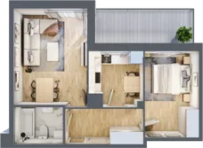 2 pokoje, mieszkanie 45,18 m², piętro 4, oferta nr B/168, Zaspa Wygodnie, Gdańsk, Zaspa, Zaspa-Młyniec, Al. Jana Pawła II