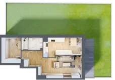 1 pokój, mieszkanie 51,76 m², parter, oferta nr 1/27, Osiedle Motiff, Warszawa, Ursus, Skorosze, ul. Tomcia Palucha 33