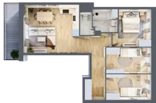 4 pokoje, mieszkanie 65,90 m², piętro 1, oferta nr 1/32, Osiedle Motiff, Warszawa, Ursus, Skorosze, ul. Tomcia Palucha 33