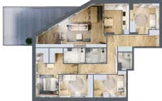 5 pokoi, mieszkanie 124,72 m², piętro 5, oferta nr 1/23, Osiedle Motiff, Warszawa, Ursus, Skorosze, ul. Tomcia Palucha 33