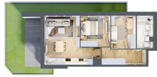 3 pokoje, mieszkanie 55,00 m², parter, oferta nr 1/1, Osiedle Motiff, Warszawa, Ursus, Skorosze, ul. Tomcia Palucha 33