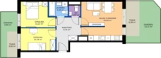 3 pokoje, mieszkanie 55,05 m², parter, oferta nr 1/146, Przy Unii IV, Poznań, Żegrze, ul. Wagrowska