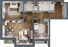 3 pokoje, mieszkanie 71,62 m², piętro 1, oferta nr 11, Badurskiego 7, Kraków, Podgórze Duchackie, Piaski Wielkie, ul. Badurskiego 7