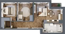 3 pokoje, mieszkanie 61,53 m², piętro 2, oferta nr 13, Badurskiego 7, Kraków, Podgórze Duchackie, Piaski Wielkie, ul. Badurskiego 7