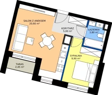 2 pokoje, mieszkanie 39,24 m², piętro 3, oferta nr 53, 28 Czerwca 1956 r., Poznań, Wilda, Dębiec, ul. 28 Czerwca 1956 r. 346