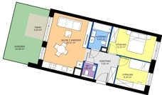 3 pokoje, mieszkanie 53,06 m², parter, oferta nr 35, 28 Czerwca 1956 r., Poznań, Wilda, Dębiec, ul. 28 Czerwca 1956 r. 346