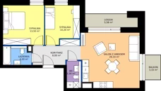 3 pokoje, mieszkanie 64,95 m², piętro 4, oferta nr 23, 28 Czerwca 1956 r., Poznań, Wilda, Dębiec, ul. 28 Czerwca 1956 r. 346