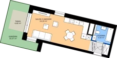 1 pokój, mieszkanie 31,59 m², parter, oferta nr 58, 28 Czerwca 1956 r., Poznań, Wilda, Dębiec, ul. 28 Czerwca 1956 r. 346