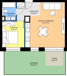 2 pokoje, mieszkanie 43,71 m², piętro 2, oferta nr 40, 28 Czerwca 1956 r., Poznań, Wilda, Dębiec, ul. 28 Czerwca 1956 r. 346