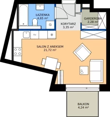 1 pokój, mieszkanie 31,82 m², piętro 3, oferta nr 193, 28 Czerwca 1956 r., Poznań, Wilda, Dębiec, ul. 28 Czerwca 1956 r. 346