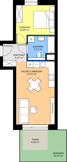 2 pokoje, mieszkanie 41,34 m², parter, oferta nr 165, 28 Czerwca 1956 r., Poznań, Wilda, Dębiec, ul. 28 Czerwca 1956 r. 346