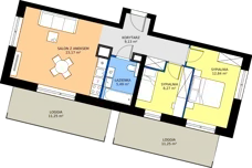 3 pokoje, mieszkanie 58,44 m², piętro 2, oferta nr 178, 28 Czerwca 1956 r., Poznań, Wilda, Dębiec, ul. 28 Czerwca 1956 r. 346