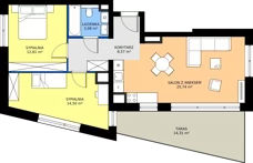 3 pokoje, mieszkanie 65,21 m², piętro 5, oferta nr 121, 28 Czerwca 1956 r., Poznań, Wilda, Dębiec, ul. 28 Czerwca 1956 r. 346