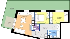 3 pokoje, mieszkanie 53,56 m², parter, oferta nr 164, 28 Czerwca 1956 r., Poznań, Wilda, Dębiec, ul. 28 Czerwca 1956 r. 346