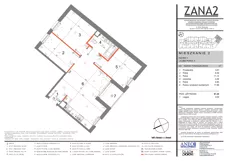 4 pokoje, mieszkanie 61,34 m², piętro 1, oferta nr 2, Zana 2, Warszawa, Praga Południe, Gocławek, ul. Tomasza Zana