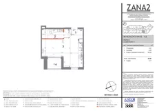 1 pokój, mieszkanie 28,96 m², piętro 2, oferta nr 12, Zana 2, Warszawa, Praga Południe, Gocławek, ul. Tomasza Zana