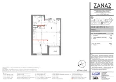 2 pokoje, mieszkanie 34,87 m², piętro 2, oferta nr 14, Zana 2, Warszawa, Praga Południe, Gocławek, ul. Tomasza Zana
