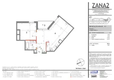 2 pokoje, mieszkanie 48,33 m², piętro 3, oferta nr 17, Zana 2, Warszawa, Praga Południe, Gocławek, ul. Tomasza Zana