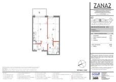 2 pokoje, mieszkanie 35,36 m², piętro 2, oferta nr 40, Zana 2, Warszawa, Praga Południe, Gocławek, ul. Tomasza Zana