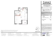 1 pokój, mieszkanie 30,79 m², piętro 2, oferta nr 43, Zana 2, Warszawa, Praga Południe, Gocławek, ul. Tomasza Zana